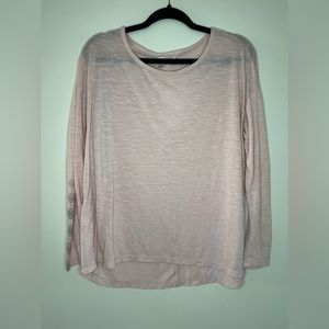 GAIAM Open back, pink flowy athleisure top